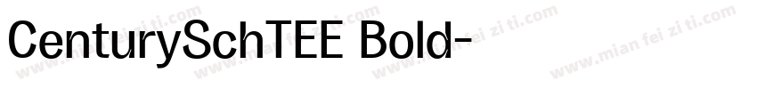 CenturySchTEE Bold字体转换